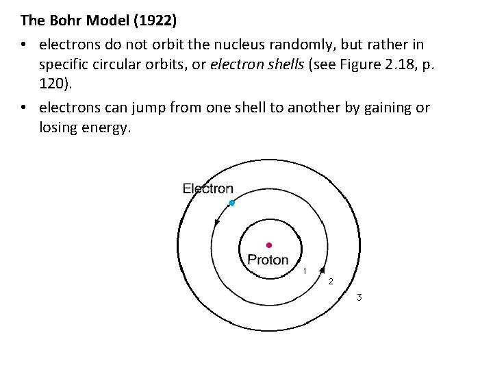 The Bohr Model (1922) • electrons do not orbit the nucleus randomly, but rather