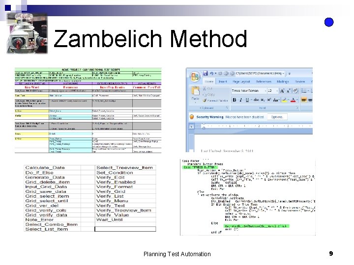 Zambelich Method Planning Test Automation 9 