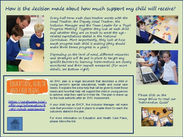 How is the decision made about how much support my child will receive? Every