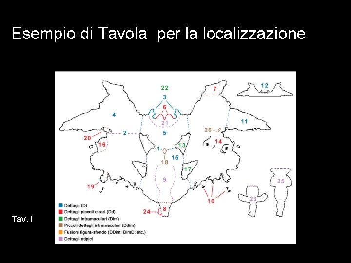 Esempio di Tavola per la localizzazione Tav. I 