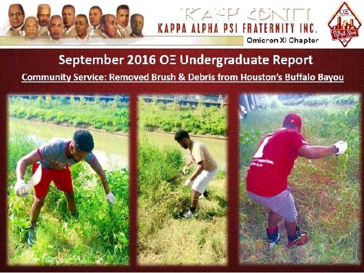 Kappa Alpha Psi (KΑΨ) Fraternity, Incorporated Southwestern Province 38 th C. Rodger Wilson Leadership