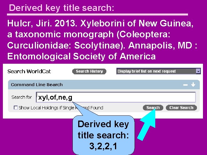 Derived key title search: Hulcr, Jiri. 2013. Xyleborini of New Guinea, a taxonomic monograph