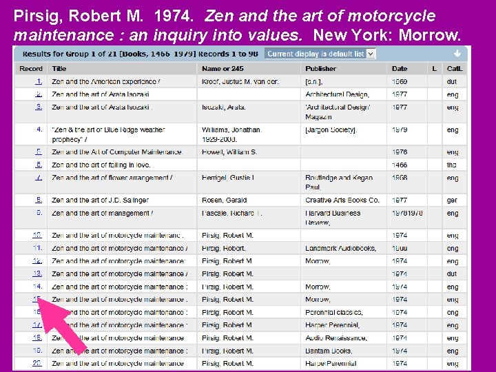 Pirsig, Robert M. 1974. Zen and the art of motorcycle maintenance : an inquiry