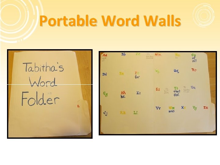 Portable Word Walls 