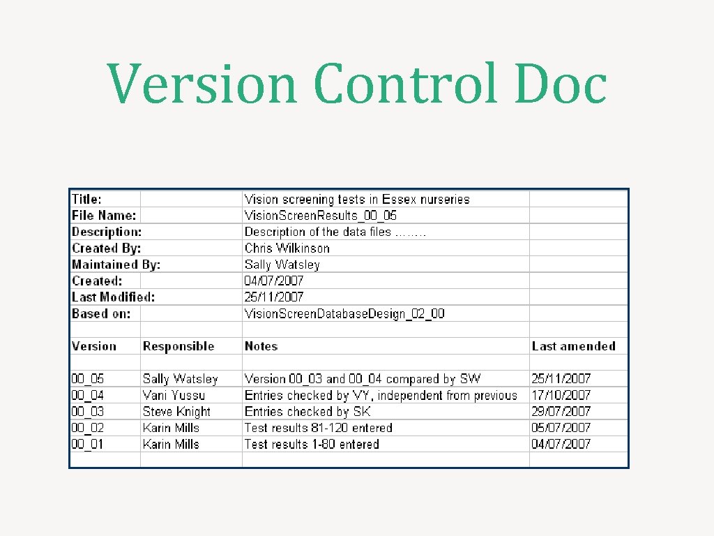 Version Control Doc 