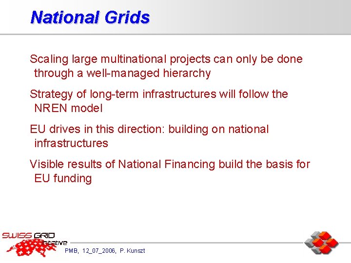 National Grids Scaling large multinational projects can only be done through a well-managed hierarchy