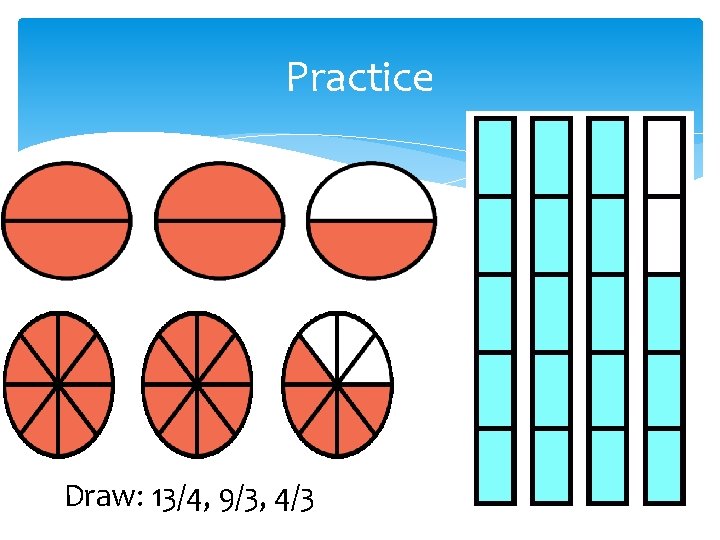 Practice Draw: 13/4, 9/3, 4/3 