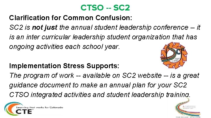 CTSO -- SC 2 Clarification for Common Confusion: SC 2 is not just the CTSO -- SC 2 Clarification for Common Confusion: SC 2 is not just the
