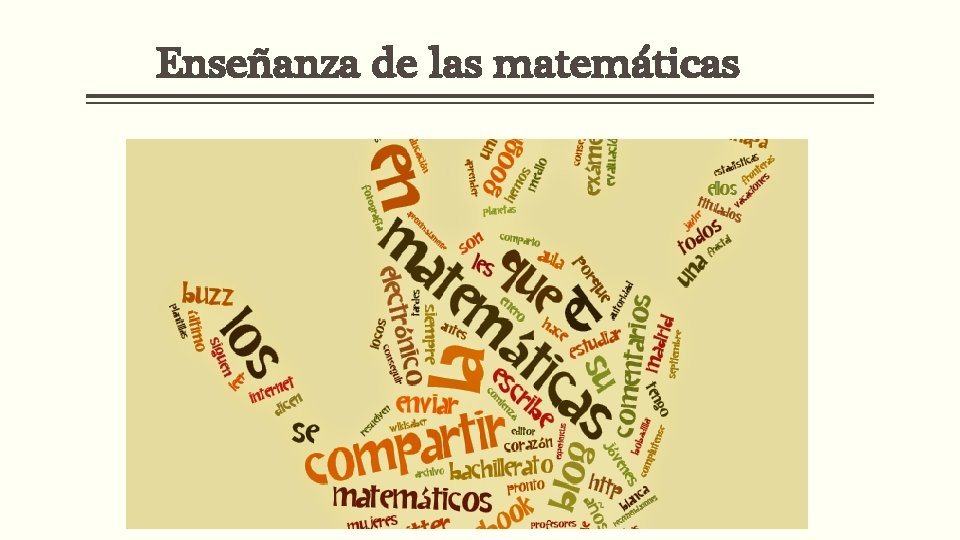 Enseñanza de las matemáticas 