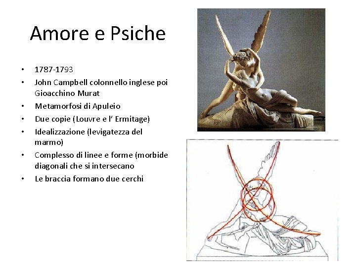 Amore e Psiche • • 1787 -1793 John Campbell colonnello inglese poi Gioacchino Murat