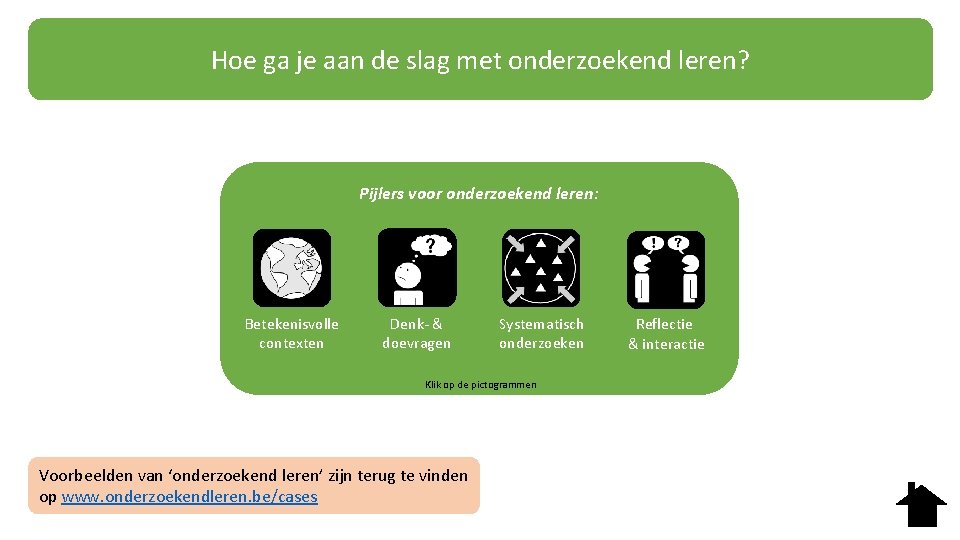 Hoe ga je aan de slag met onderzoekend leren? Pijlers voor onderzoekend leren: Betekenisvolle