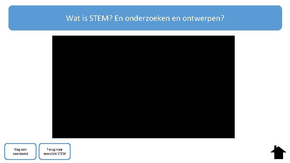 Wat is STEM? En onderzoeken en ontwerpen? Nog een voorbeeld Terug naar overzicht STEM