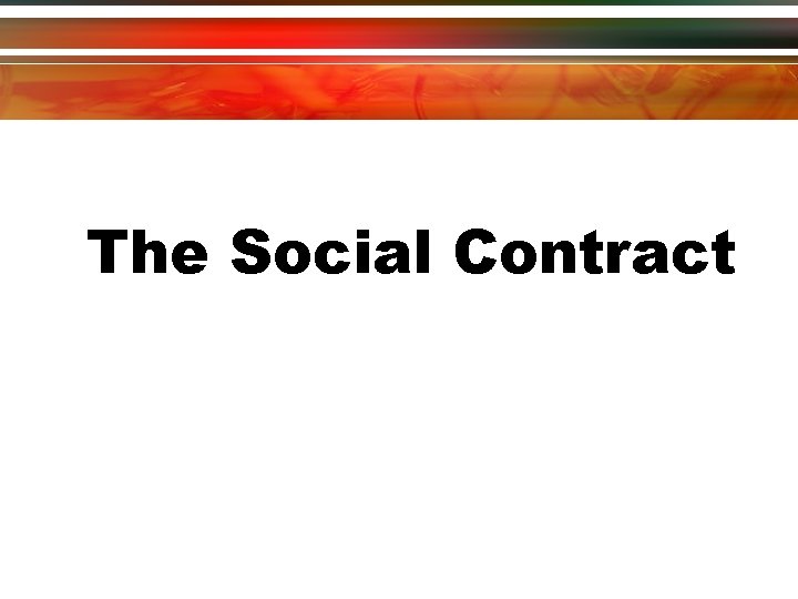 The Social Contract 