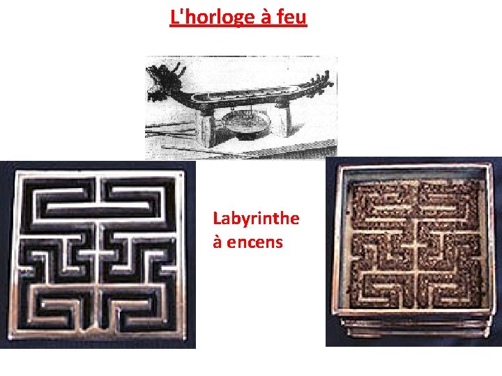 L'horloge à feu Labyrinthe à encens 