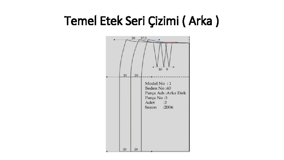 Temel Etek Seri Çizimi ( Arka ) 