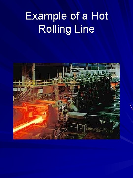 Example of a Hot Rolling Line 