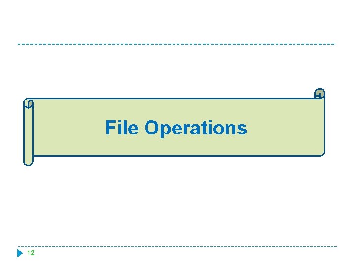 File Operations 12 