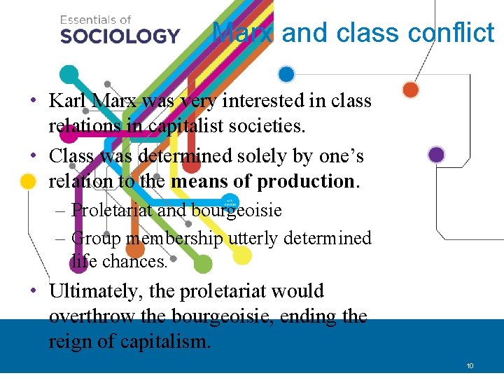 Marx and class conflict • Karl Marx was very interested in class relations in