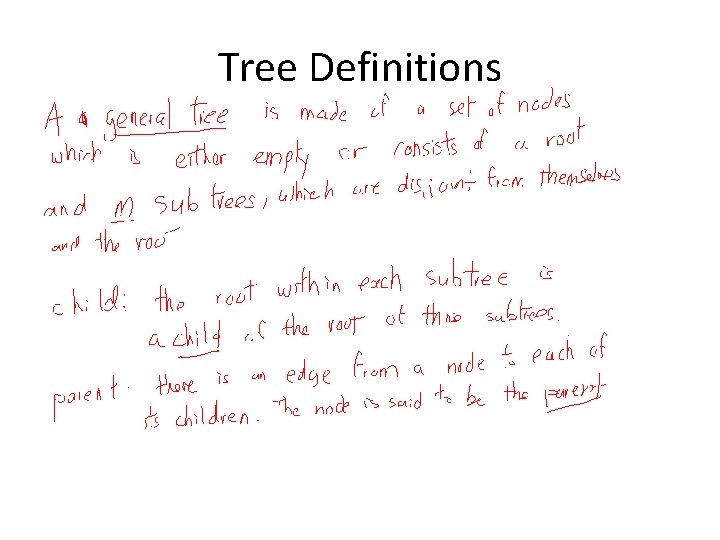 Tree Definitions 
