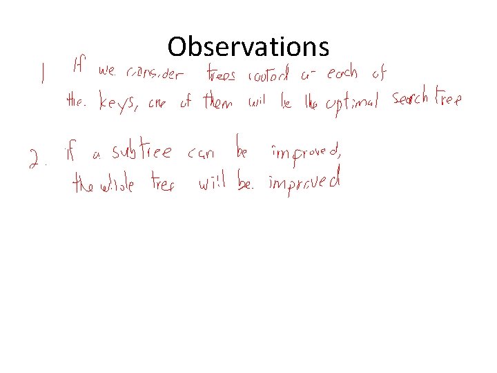 Observations 