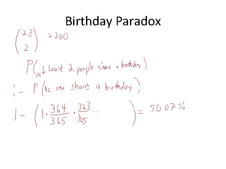 Birthday Paradox 