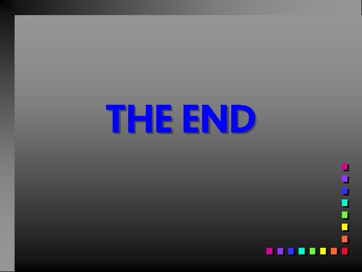 THE END 