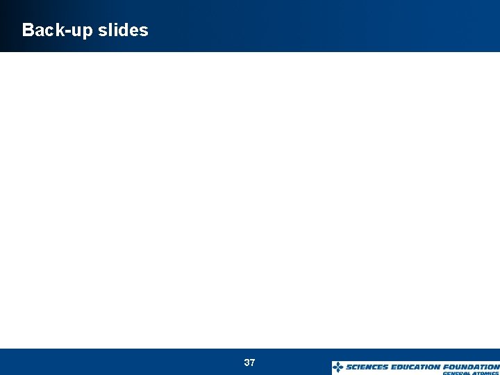 Back-up slides 37 
