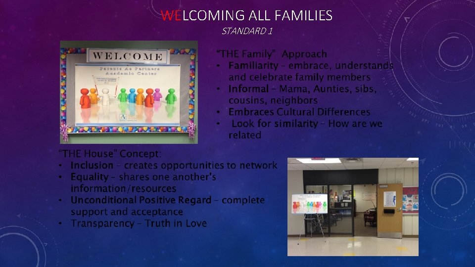 WELCOMING ALL FAMILIES STANDARD 1 