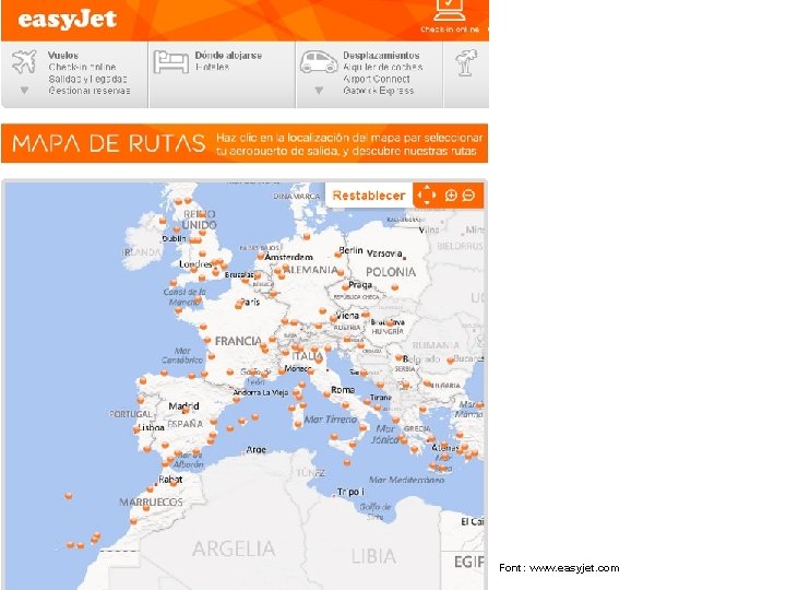 Font: www. easyjet. com 