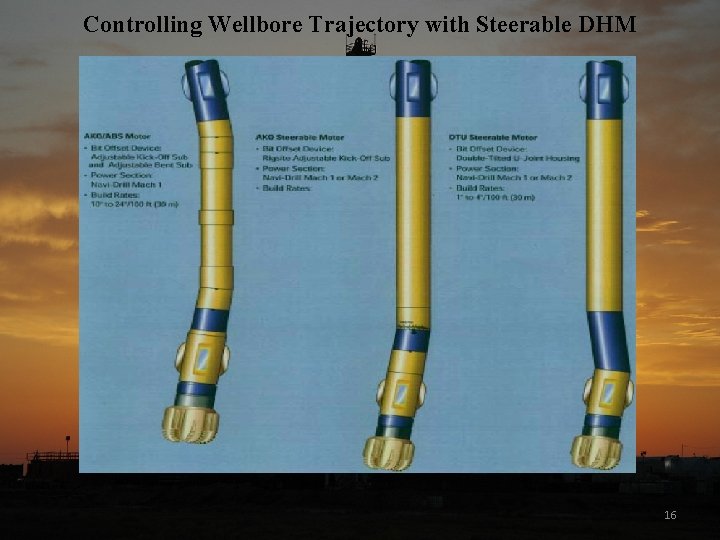 Controlling Wellbore Trajectory with Steerable DHM 16 
