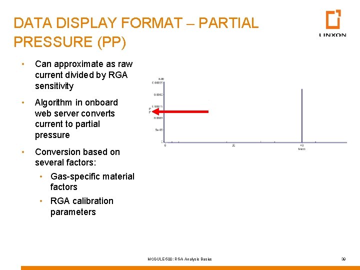 DATA DISPLAY FORMAT – PARTIAL PRESSURE (PP) • Can approximate as raw current divided