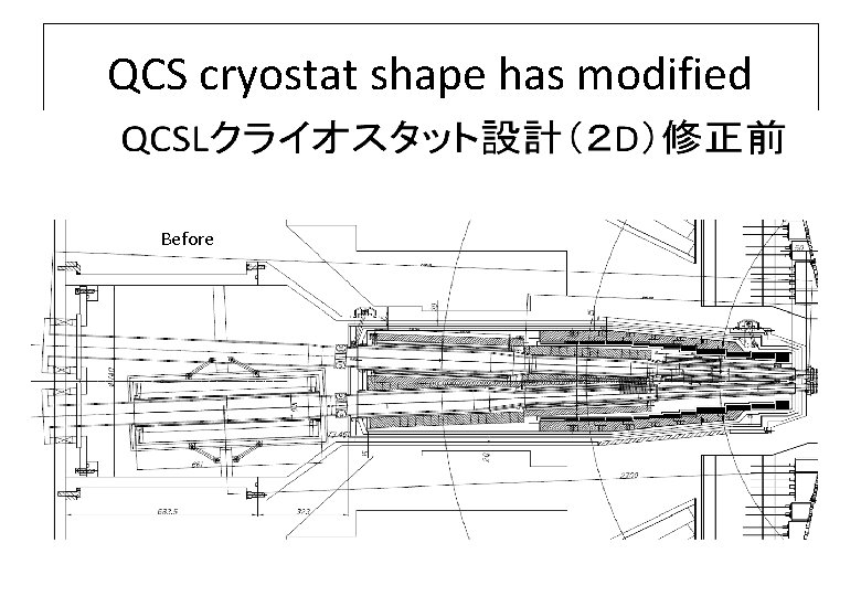 QCS cryostat shape has modified Before 