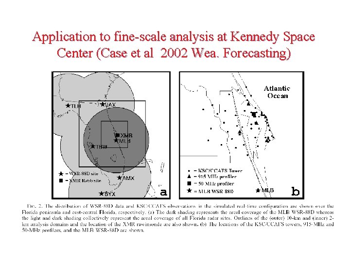 Application to fine-scale analysis at Kennedy Space Center (Case et al 2002 Wea. Forecasting)