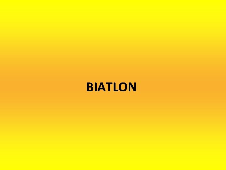 BIATLON 