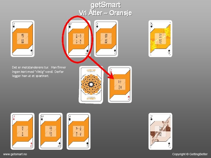 get. Smart Vri Åtter – Oransje Det er motstanderens tur. Han finner ingen kort
