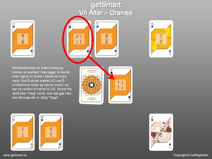 get. Smart Vri Åtter – Oransje Motstanderenen er svært heldig og trekker et sparkort.