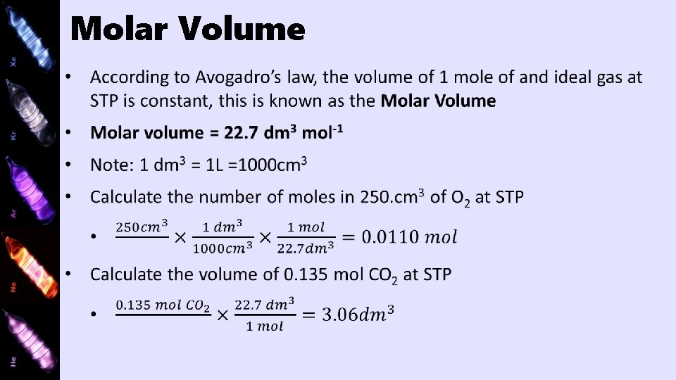 Molar Volume 