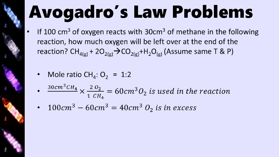 Avogadro’s Law Problems 
