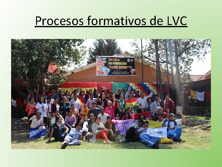 Procesos formativos de LVC 