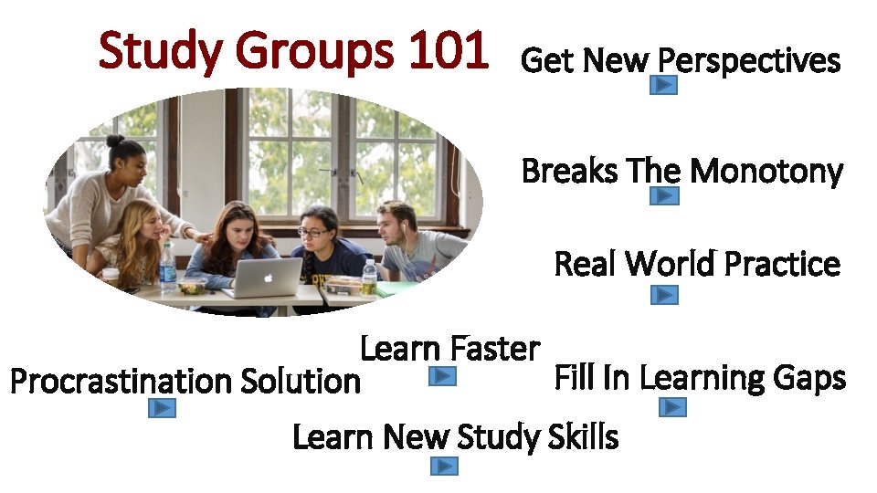 Study Groups 101 Get New Perspectives Breaks The Monotony Real World Practice Learn Faster