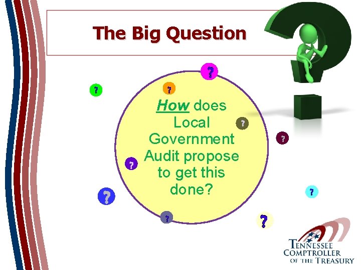 The Big Question How does Local Government Audit propose to get this done? 