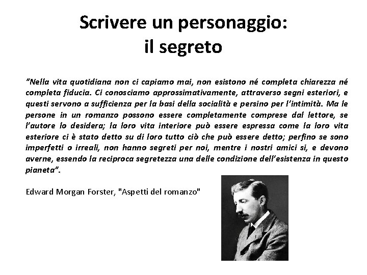 Scrivere un personaggio: il segreto “Nella vita quotidiana non ci capiamo mai, non esistono