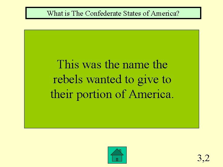 What is The Confederate States of America? This was the name the rebels wanted