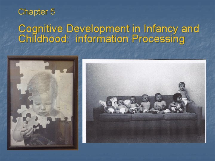 Chapter 5 Cognitive Development in Infancy and Childhood: information Processing 
