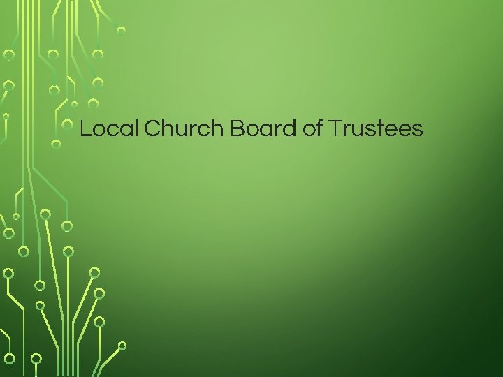 Local Church Board of Trustees 