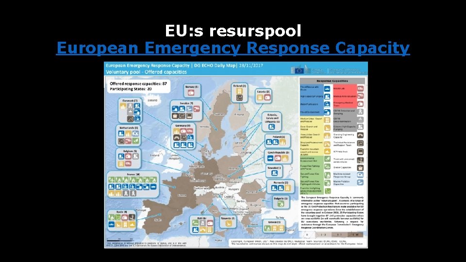 EU: s resurspool European Emergency Response Capacity 