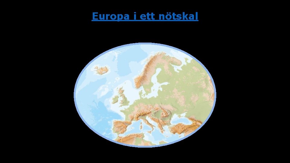 Europa i ett nötskal 