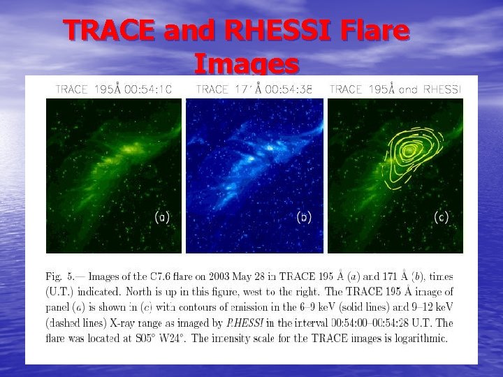 TRACE and RHESSI Flare Images 