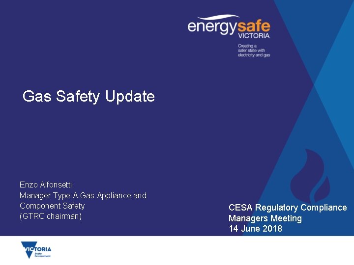 Gas Safety Update Enzo Alfonsetti Manager Type A
