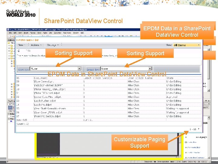 Share. Point Data. View Control Sorting Support Share. Point Designer 2007 EPDM Data in